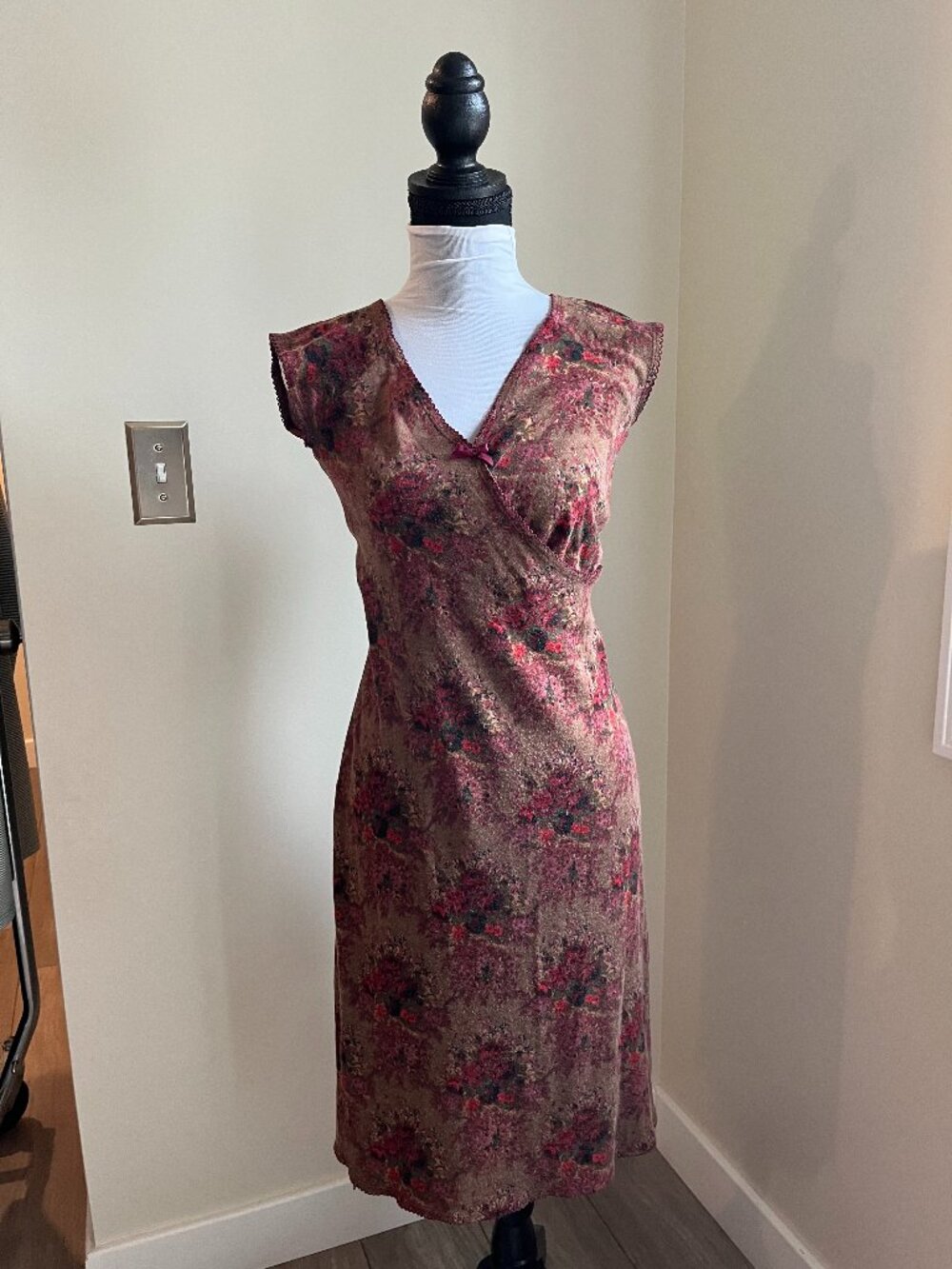 Vintage Betsey Johnson Floral Printed Dress, Size Medium